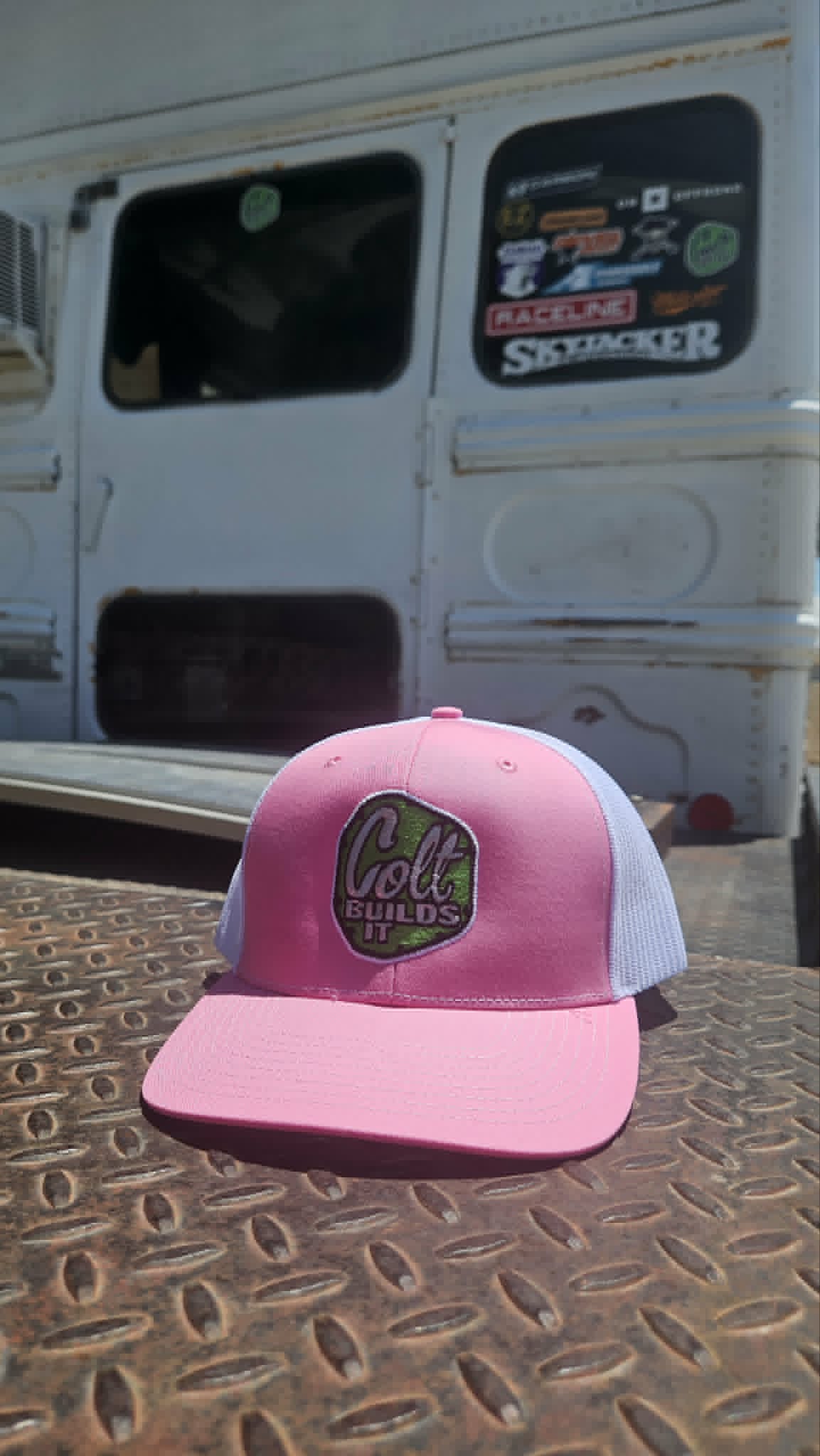 Shanna's Pink & White Shop Hat