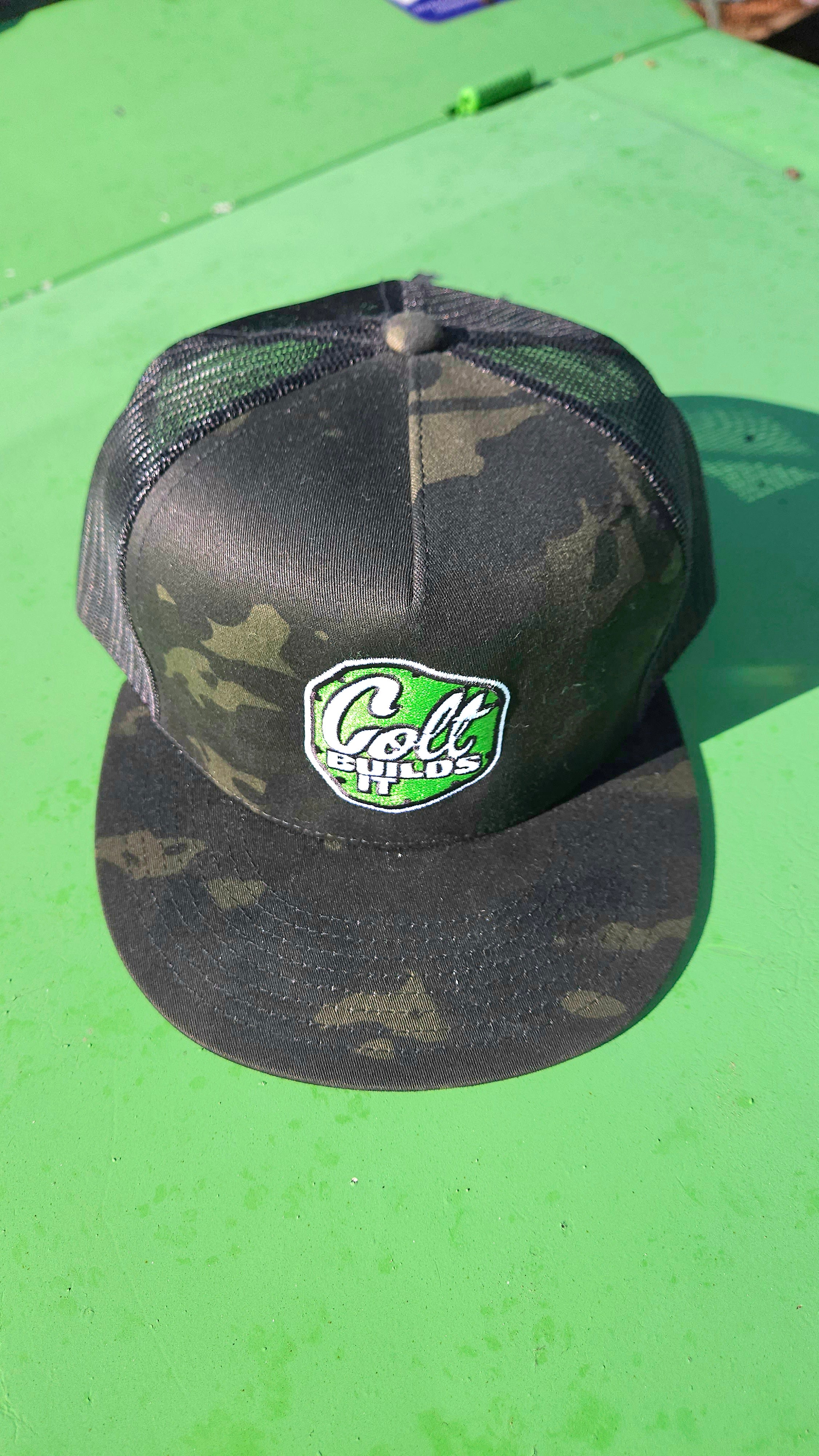 Colt Builds It Dark Camo Trucker Hat – Snapback