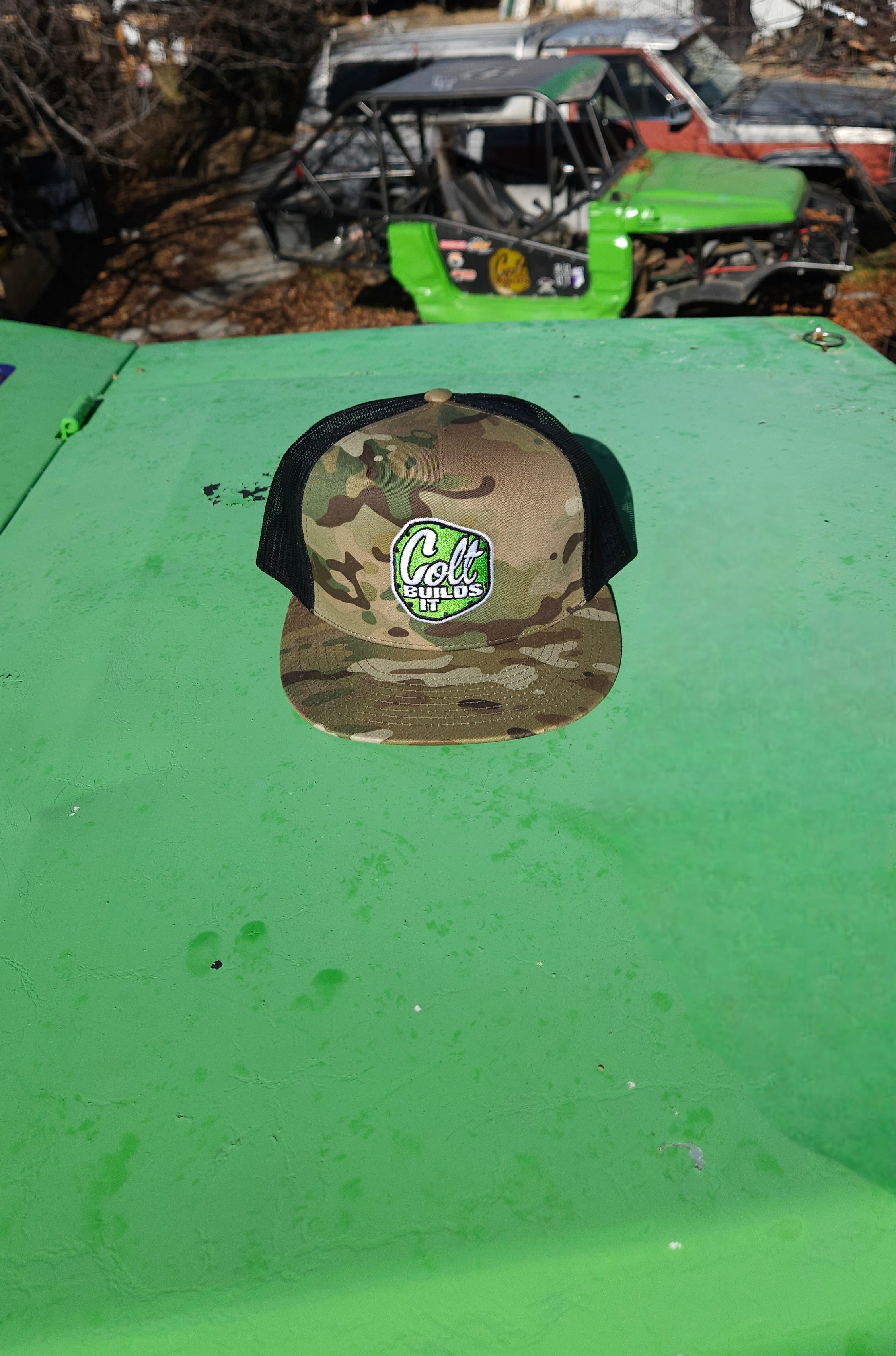 Colt Builds It Light Camo Trucker Hat – Snapback
