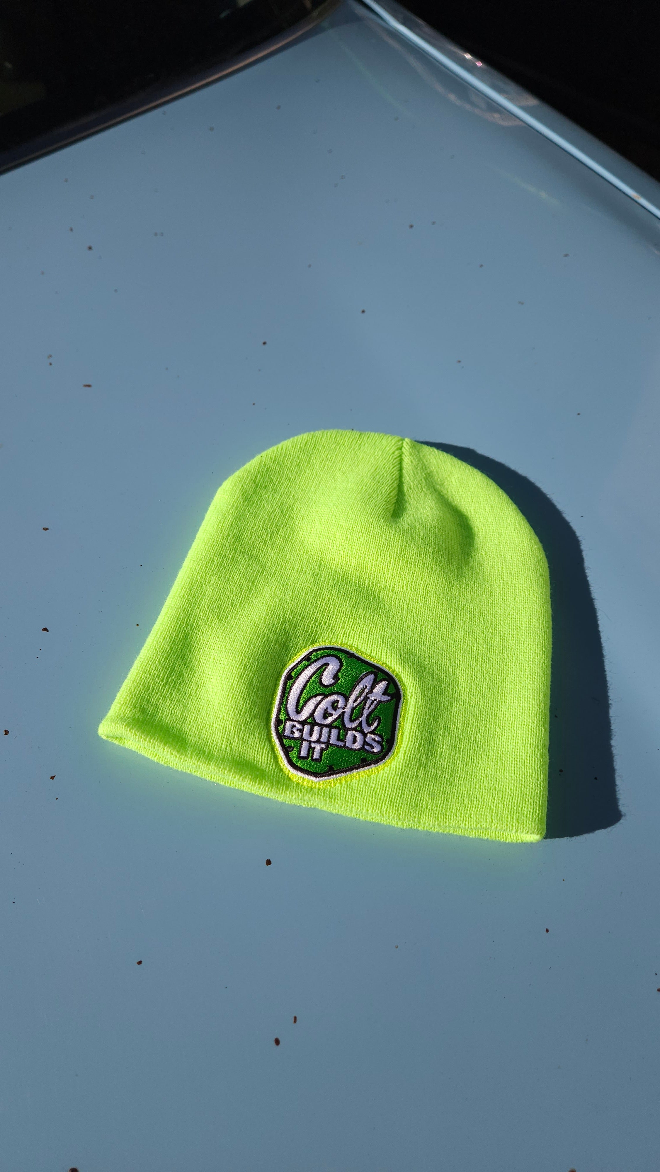 Colt Builds It Green Beanie – Classic Uncuffed Knit Beanie