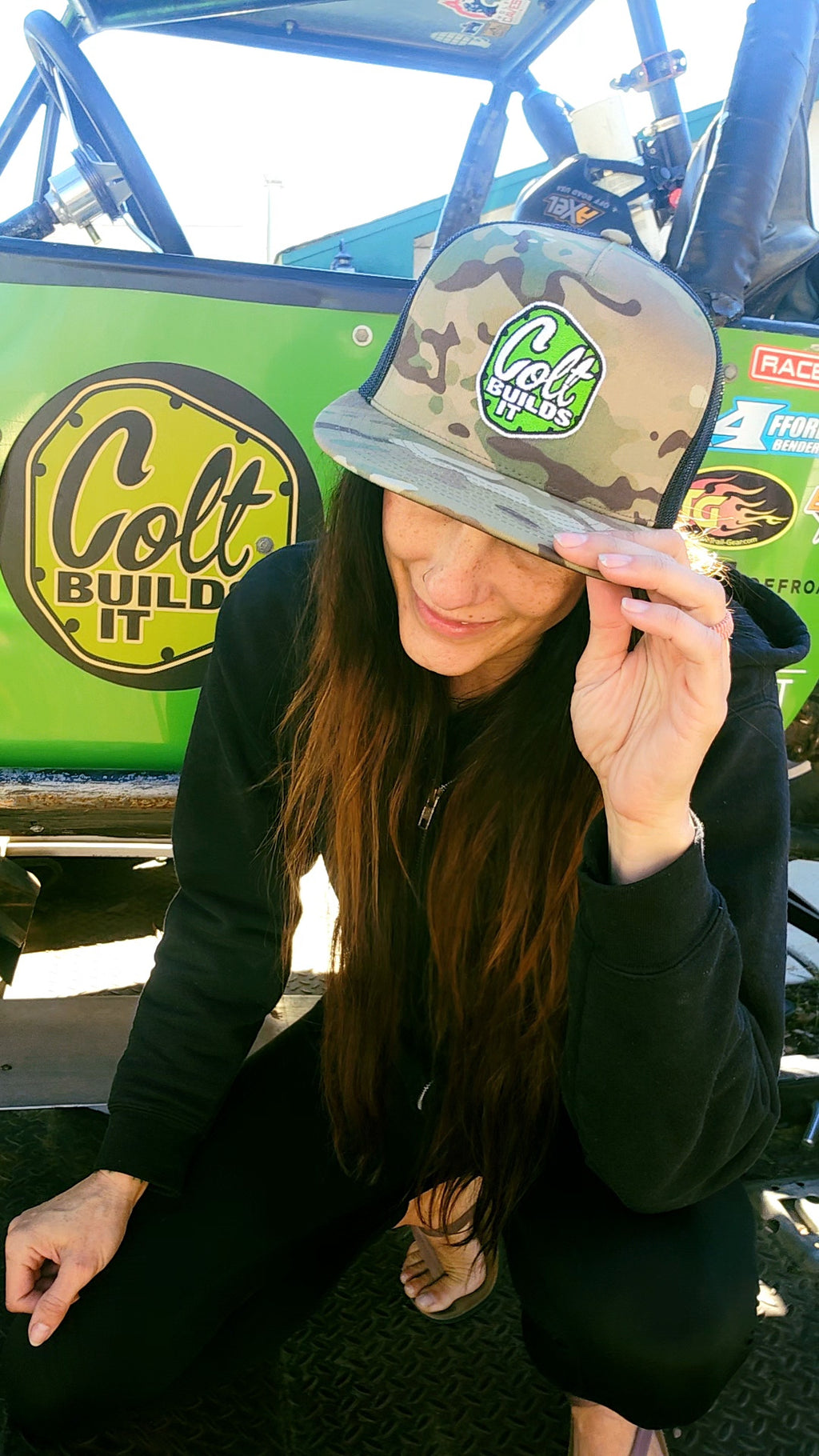 Colt Builds It Light Camo Trucker Hat – Snapback