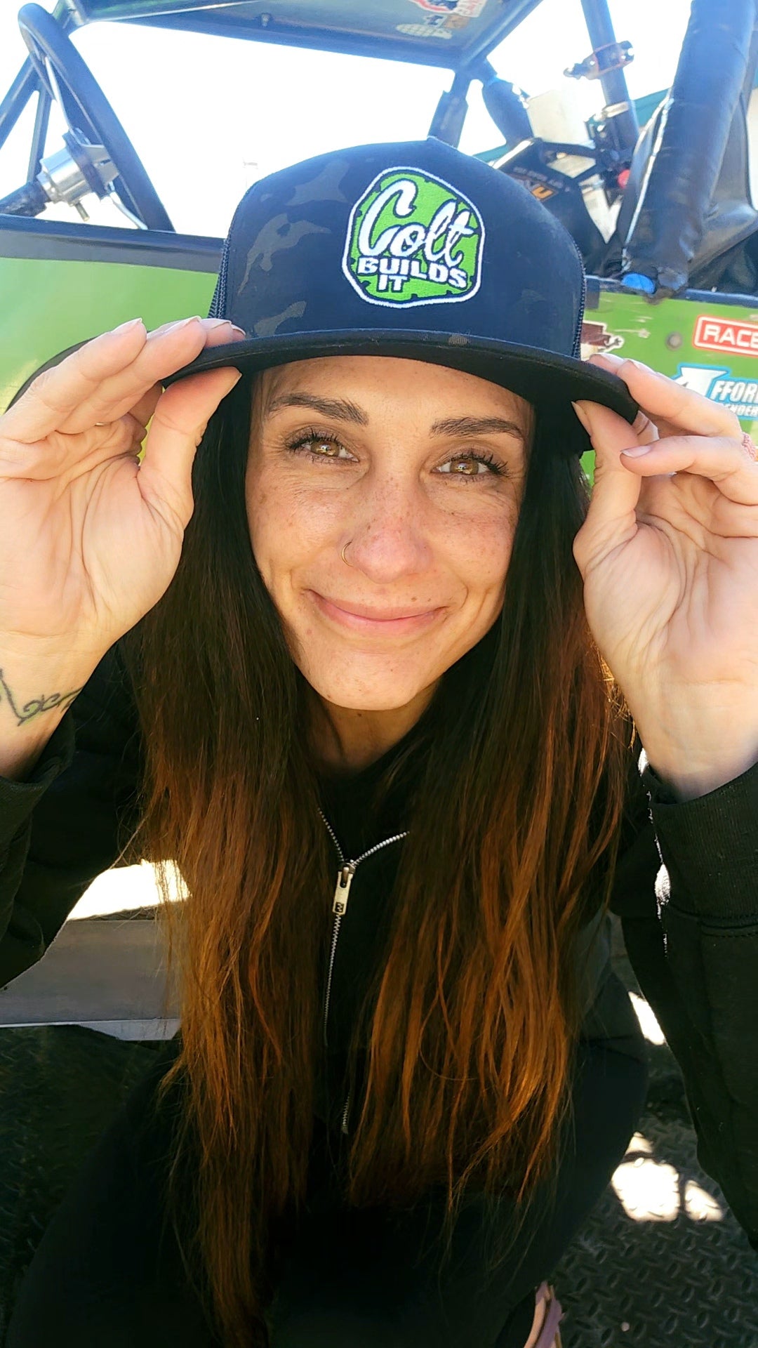 Colt Builds It Dark Camo Trucker Hat – Snapback