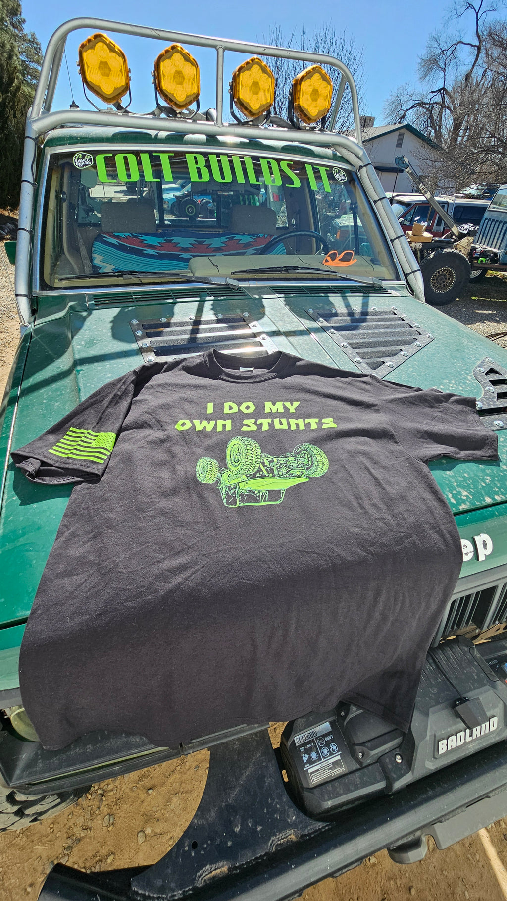 NEW Colt Builds It “I Do My Own Stunts” Tee – NEW Design