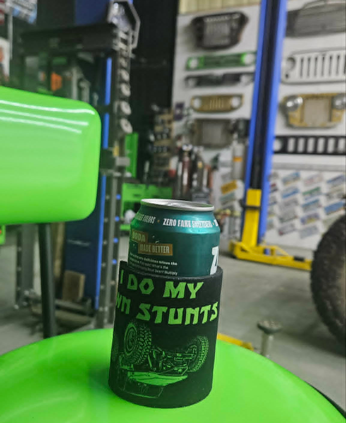 Colt Builds It "I Do My Own Stunts" Slap Koozie
