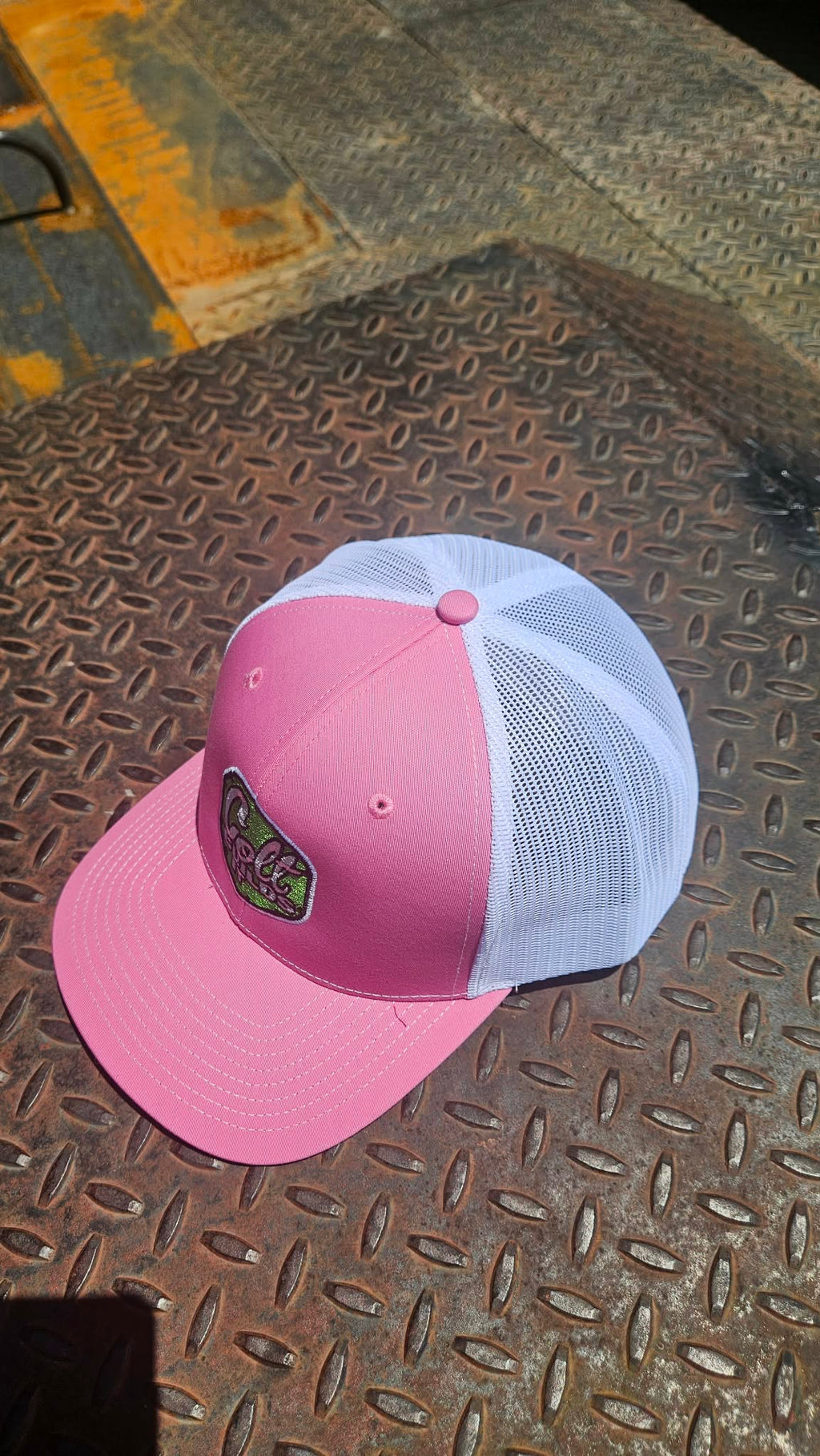 Shanna's Pink & White Shop Hat