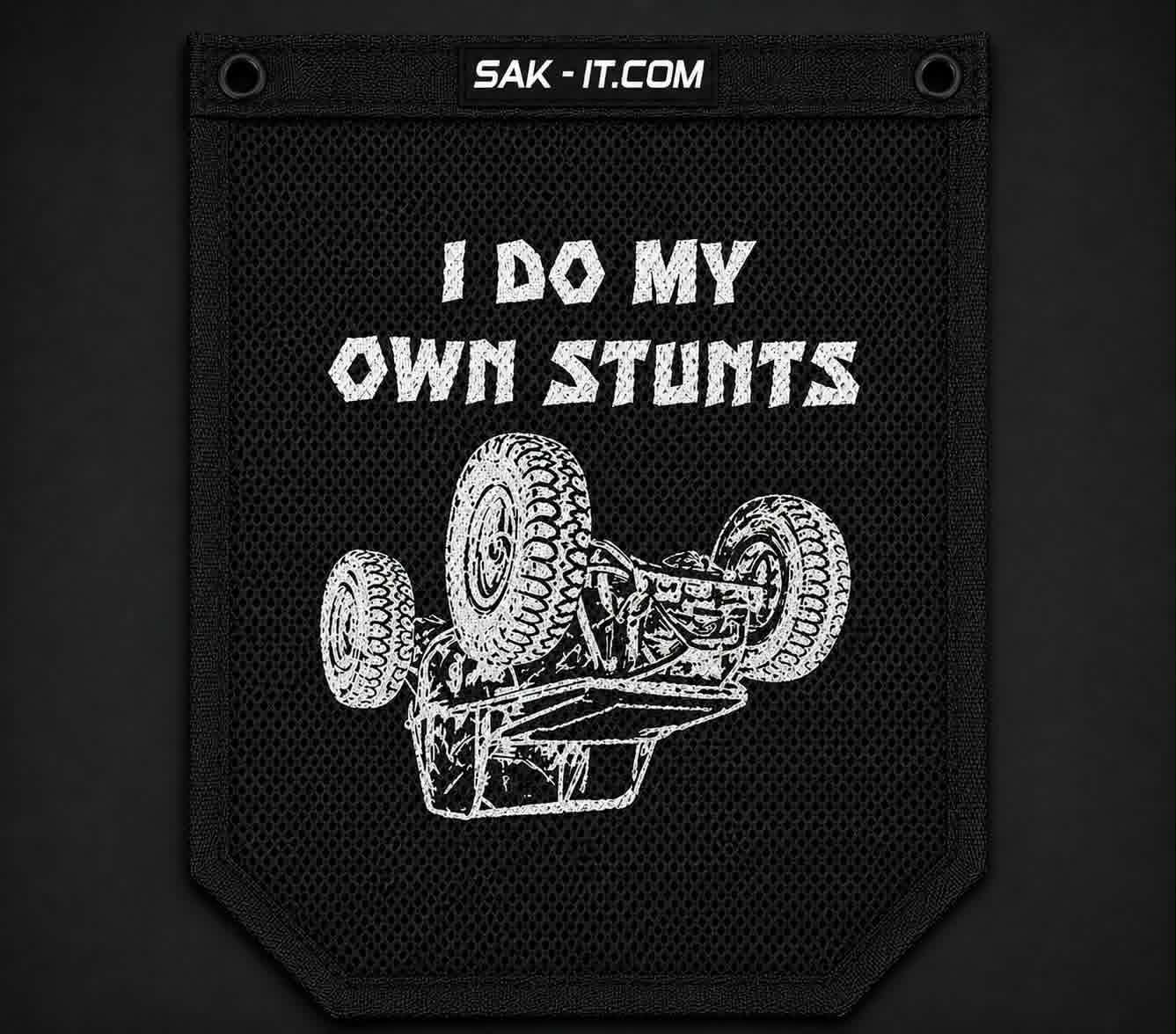 Colt Builds It "I Do My Own Stunts" Trail Trash Sack - Black