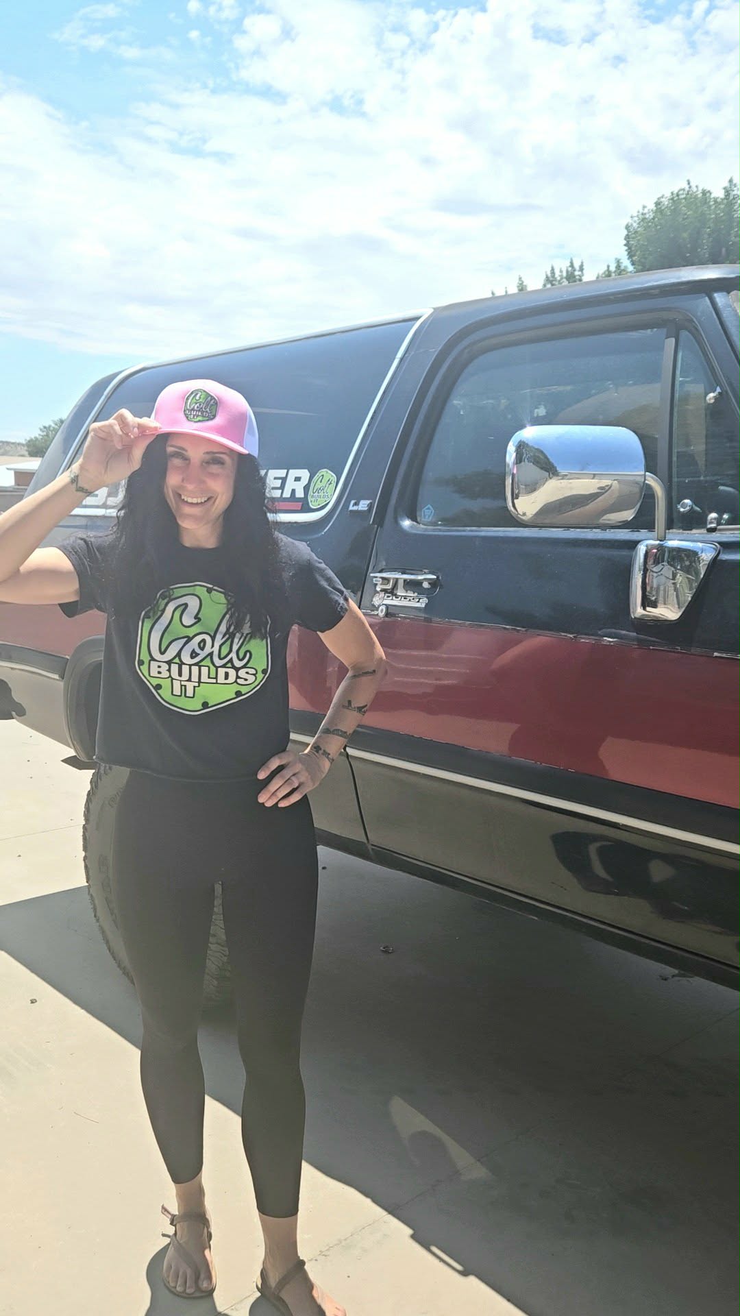 Shanna's Pink & White Shop Hat