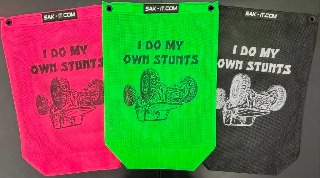Colt Builds It "I Do My Own Stunts" Trail Trash Sack - Black