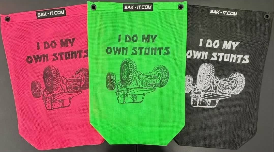 Colt Builds It "I Do My Own Stunts" Trail Trash Sack - Black