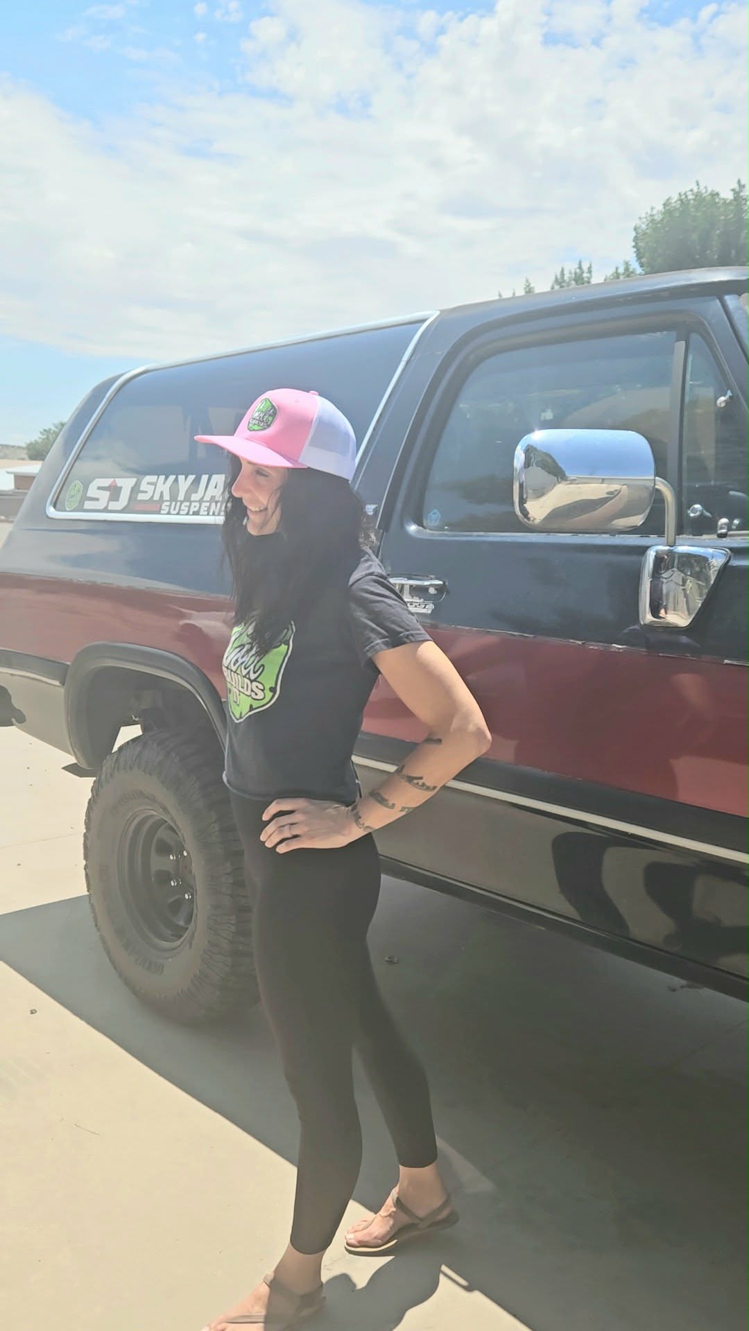 Shanna's Pink & White Shop Hat
