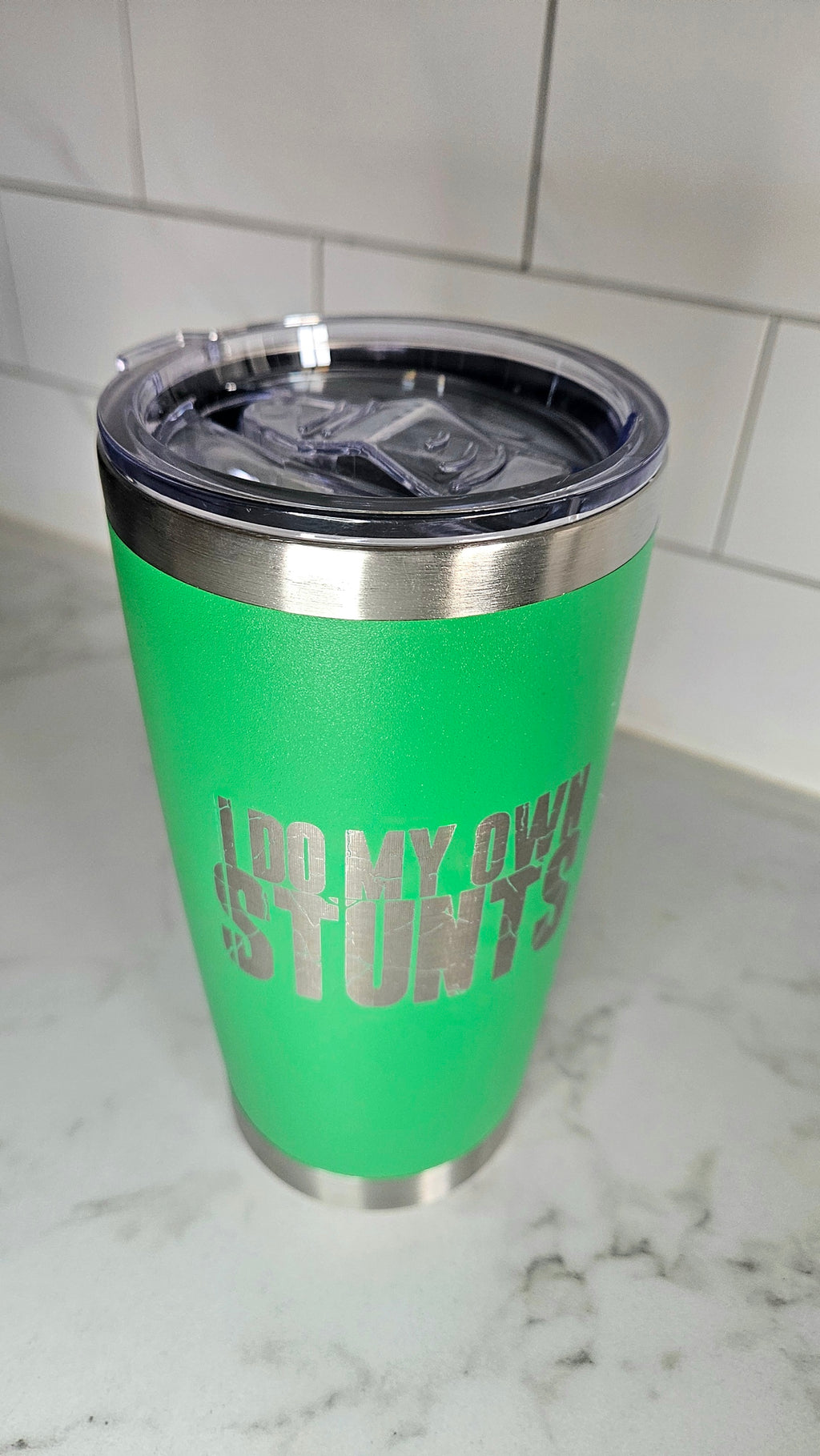 I Do My Own Stunts Tumbler – Colt Builds It