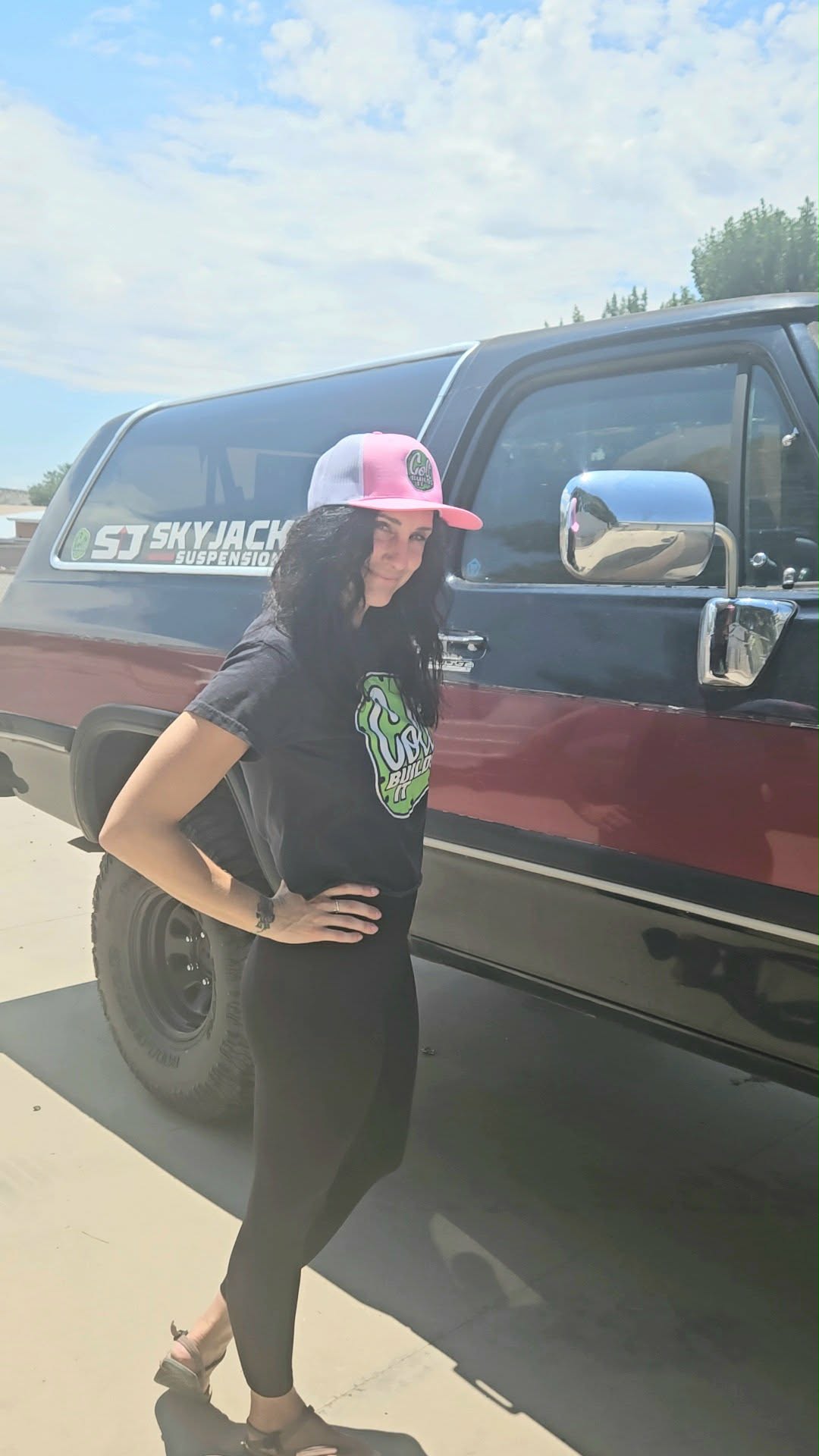 Adventure meets style with Shanna's Pink & White Shop Hat. A breathable women's trucker hat featuring the embroidered Colt Builds It logo, white mesh back, and adjustable snapback.